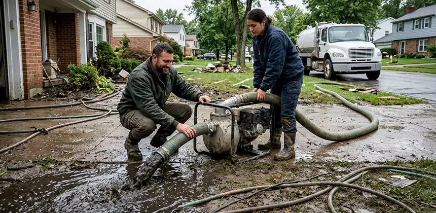 Sewage and Flood Water Removal in Flower Mound