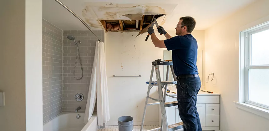 Bathroom Leak Ceiling Repair in Flower Mound