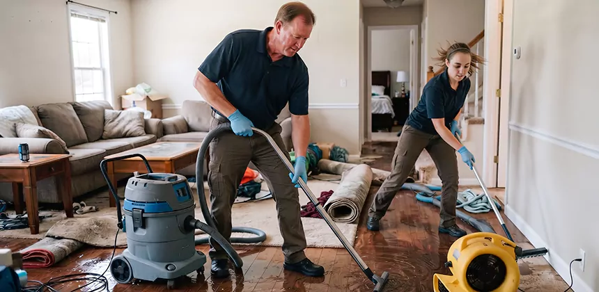 Hidden Leak Clean Up in Flower Mound